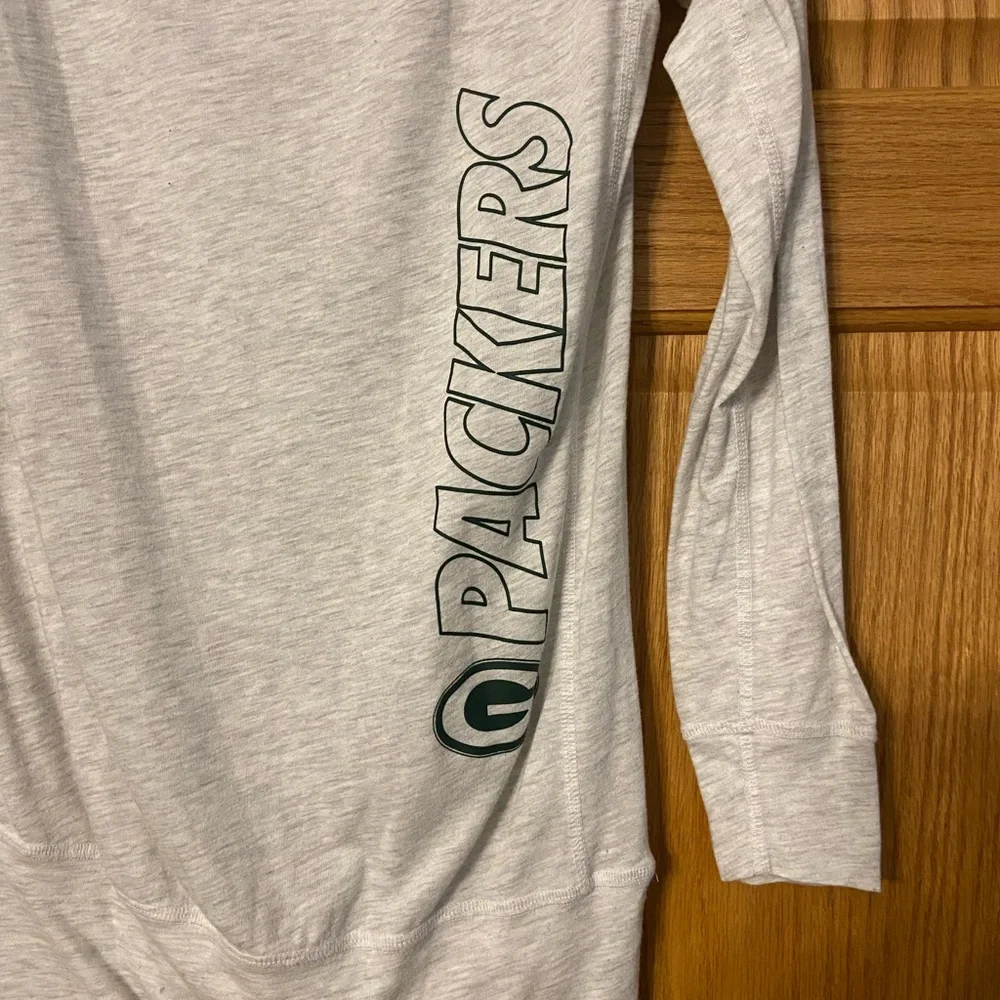 NFL Green Bay Packers Nike Shirt Womens Small Gray Long Sleeve Dri Fit Nike Long